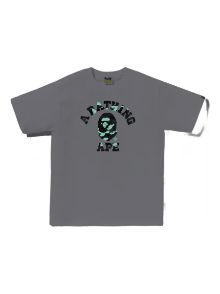Tricou A Bathing Ape® cu imagine alb