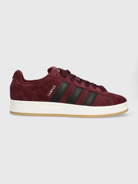 Superge iz semiša adidas Originals Campus bordo