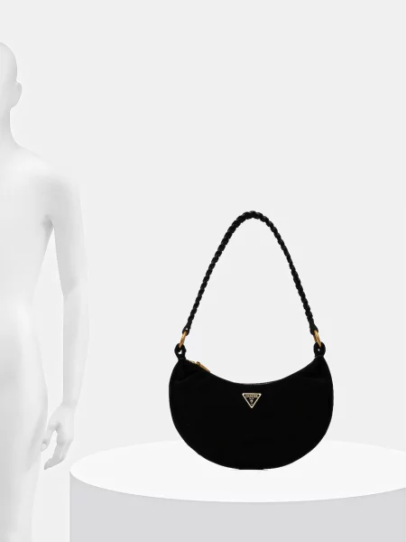 Замшевая сумка Guess черная