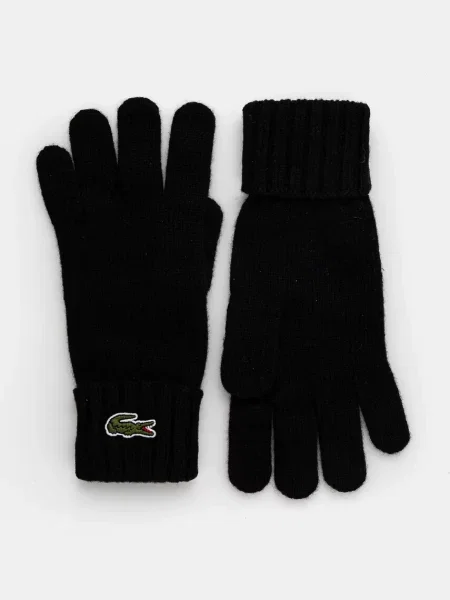 Lacoste gyapjú kesztyű fekete