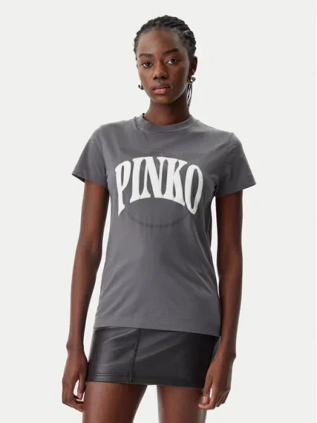 PINKO Tricou Gri alb