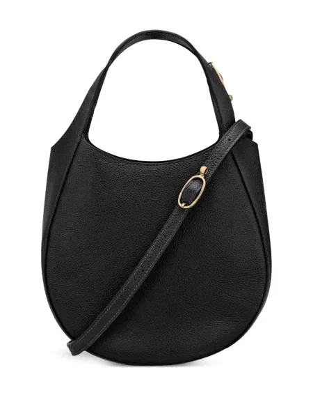 Geanta de piele Longchamp din piele negru