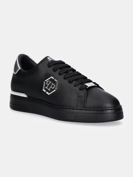Sneakersy Philipp Plein skórzane czarne