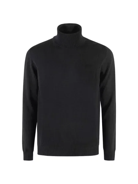 Pulover Roberto Collina tricotate negru