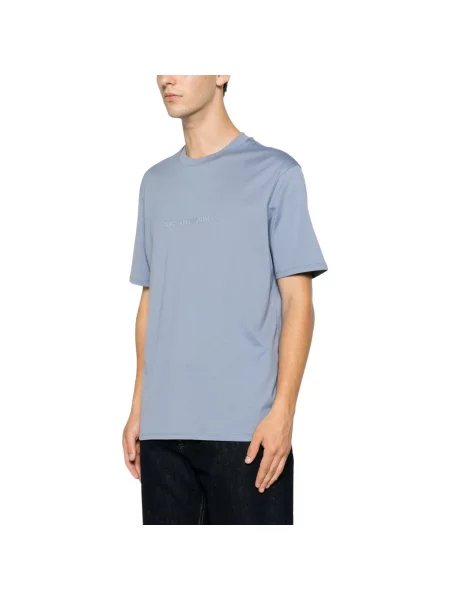 Koszulka Emporio Armani niebieska