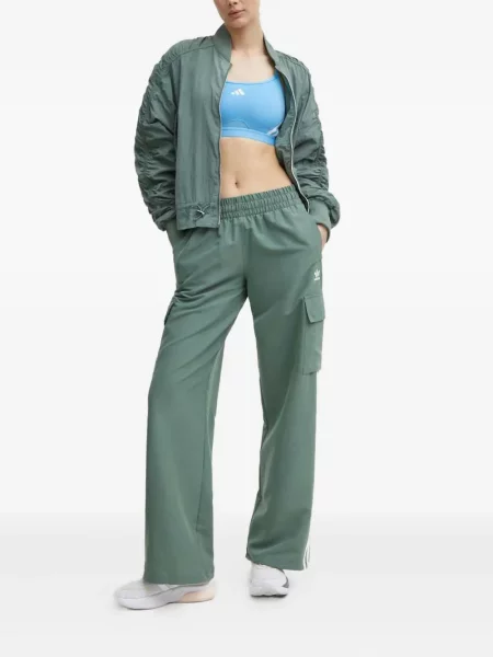 Sneakerși Adidas din piele verde