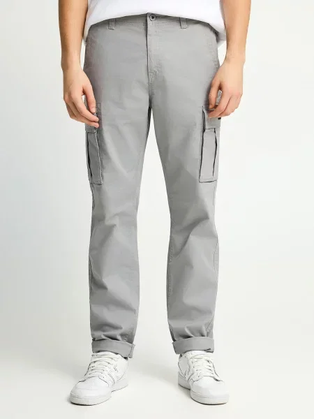 Funky Buddha Pantaloni cu Das Wichtigste' gri