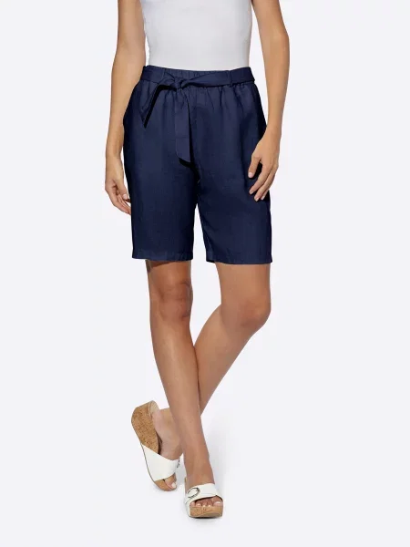 Heine Pantaloni cutați marin albastru