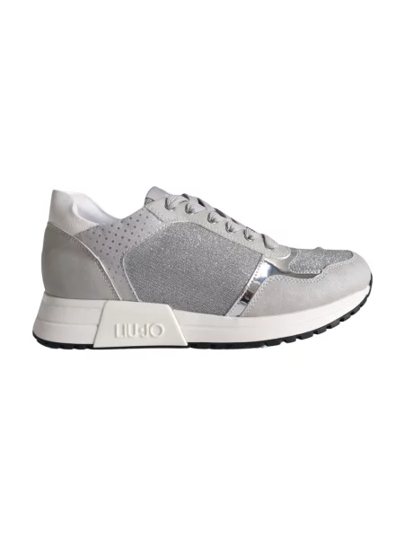 Sneakersy Liu Jo z logo szare