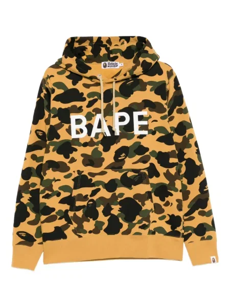 Hanorac cu glugă A Bathing Ape® cu imagine galben
