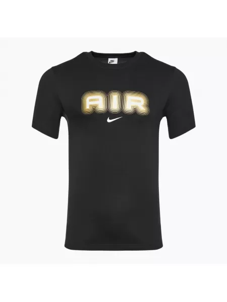 Мъжка тениска Nike Air Graphic черно/металическо злато черно