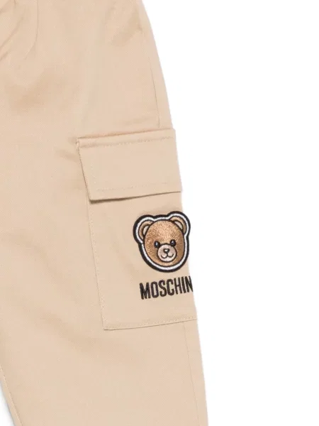 Spodnie dziecięce Moschino brązowe