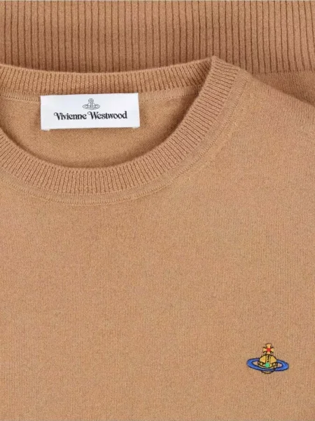 Džemper Vivienne Westwood s autogramom smeđa