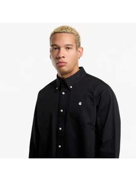 Košile Carhartt WIP L/S OG Madison Shirt UNISEX Black XXL černá
