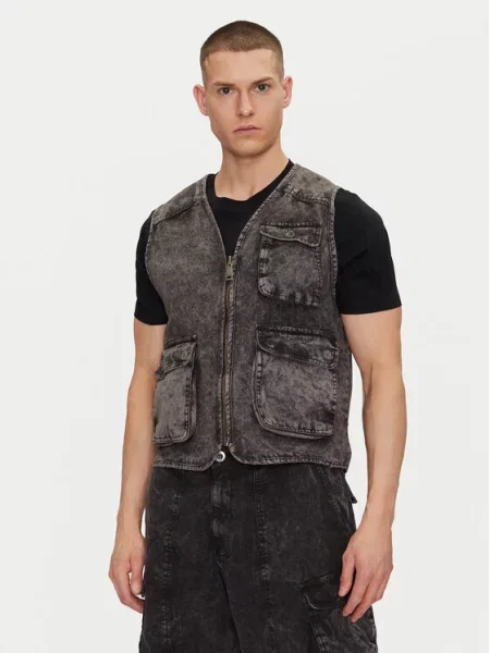 Alpha Industries Liemenė Canvas Acid Vest juoda