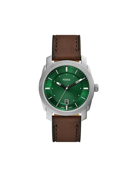 Fossil ceas barbati argintiu verde