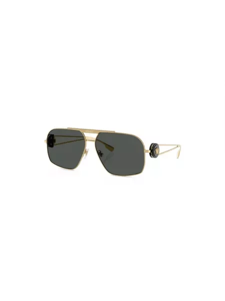 Versace Akcesoria Mężczyzna 62 MM Złote Okulary przeciwsłoneczne z oryginalnym etui żółty