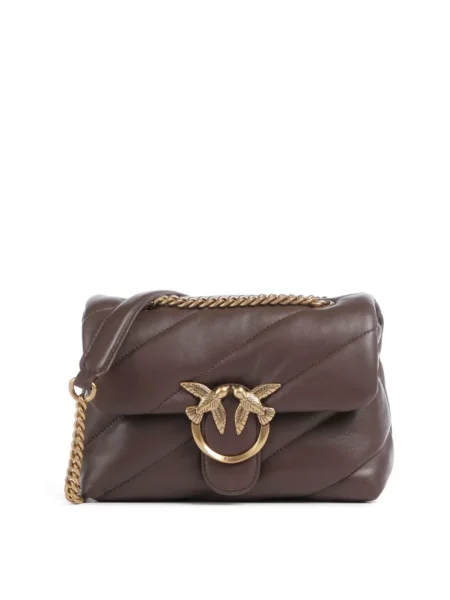 PINKO Torebki Kobieta ONE SIZE Skóra Mini Love Bag Puff Torba na ramię brązowy