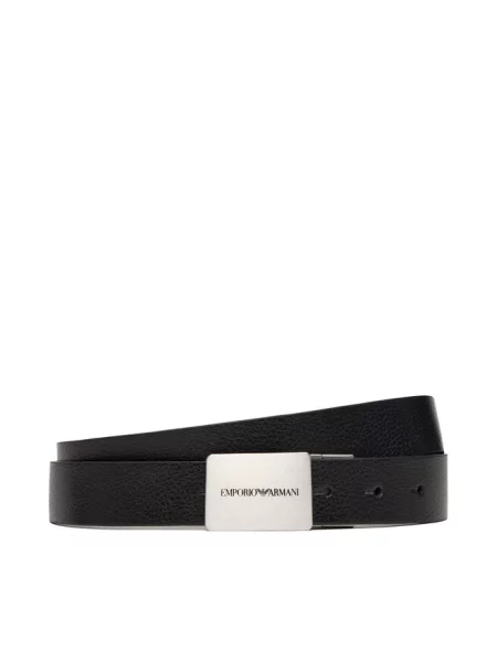 Pasek Emporio Armani czarny