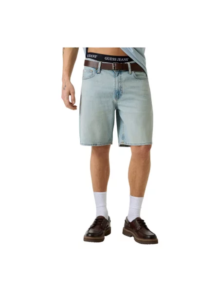 Pantaloni scurți Guess Jeans albastru
