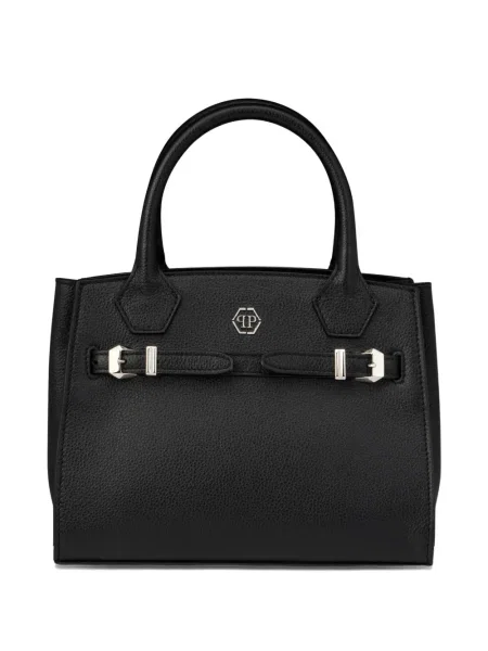Geanta de piele Philipp Plein din piele negru