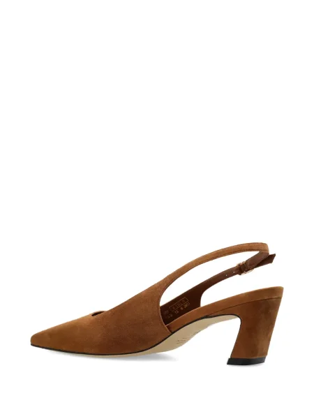 Pantofi cu toc Stuart Weitzman slingback maro