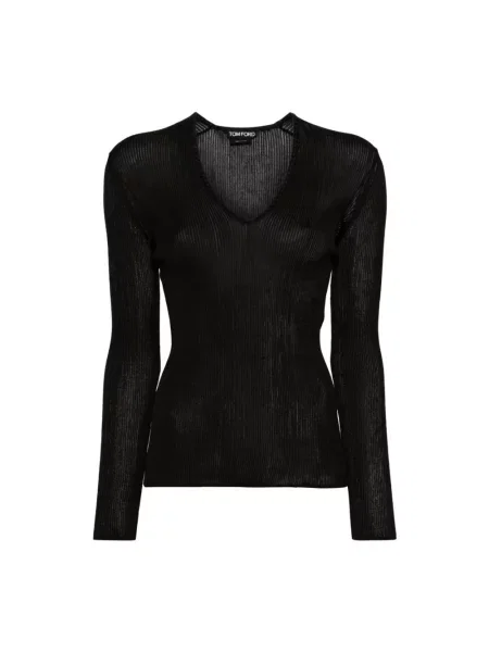 Dzianinowy top Tom Ford czarny