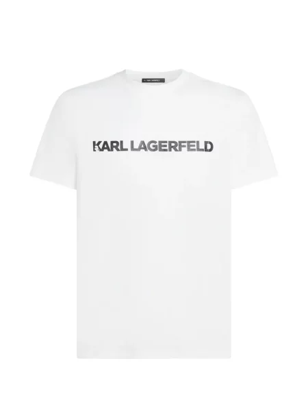 Tricou Karl Lagerfeld cu autograf alb