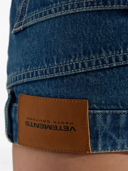 Fustă din denim Vetements albastru