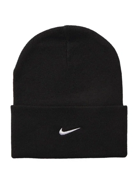 Nike Sportswear Megzta kepurė Peak Swoosh juoda balta