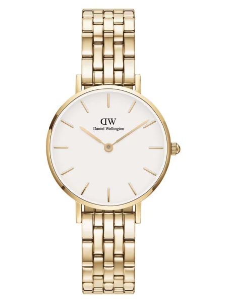 Dámske hodinky v zlatej farbe Daniel Wellington PETITE biela