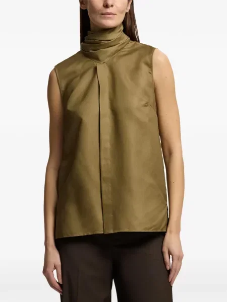 Top Ralph Lauren Collection fără mâneci verde