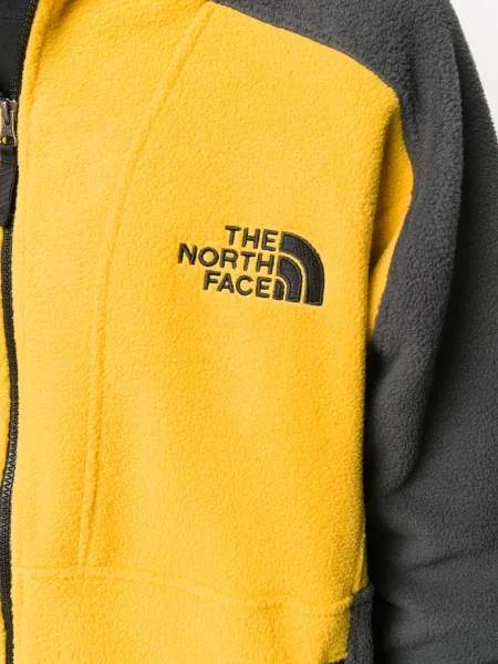 Geacă The North Face cu glugă galben