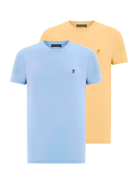 Jacey Quinn Majica nočno / svetlo / žafran / svetlo oranžna modra