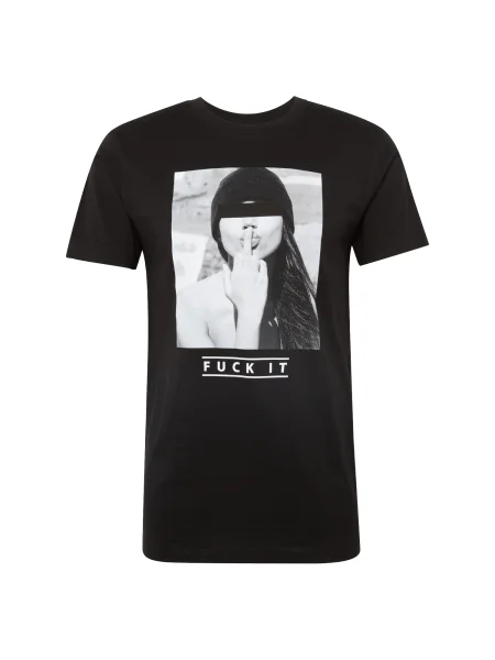 Mister Tee Tricou F#?KIT negru alb