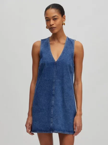 EDITED Rochie Xristina / denim albastru