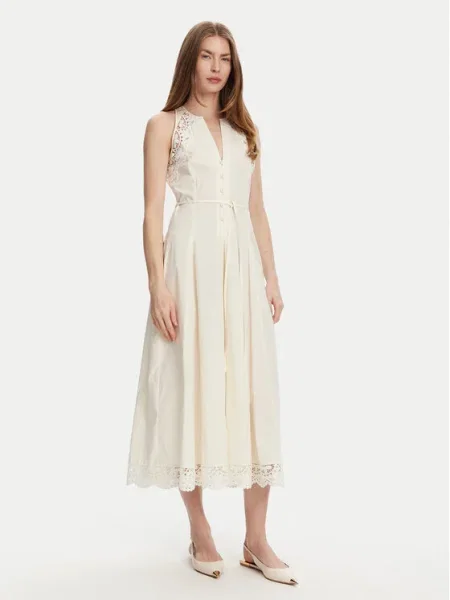 TWINSET Rochie cocktail Écru bej