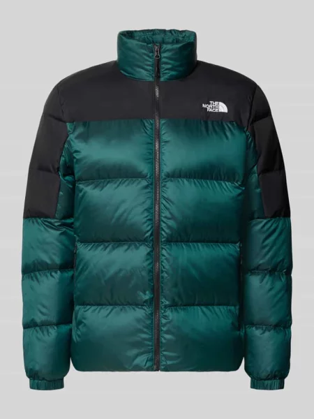 Kurtka o kroju regular fit z wypełnieniem puchem i pierzem model Diabolo' The North Face zielona