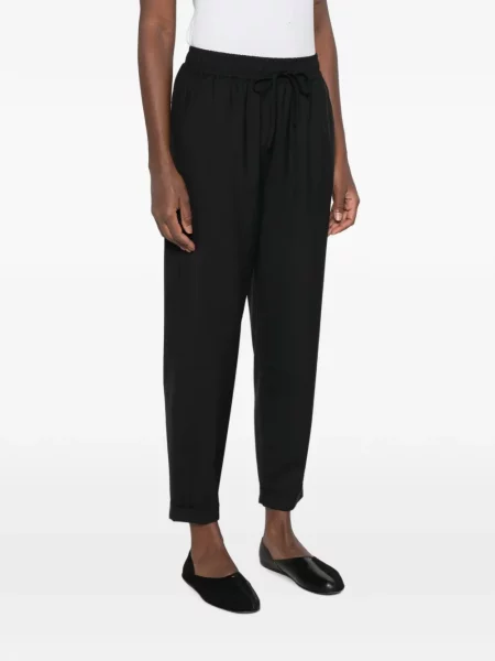 Pantaloni Psophia conici cu cordon negru