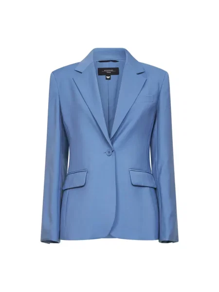 Marynarka Weekend Max Mara wełniana niebieska