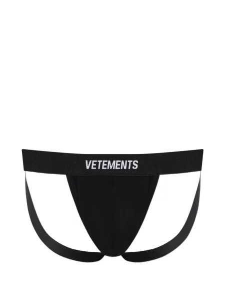 Șosete Vetements cu autograf negru