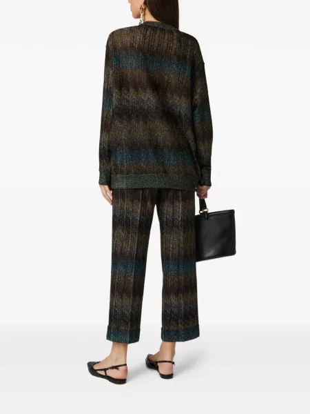 Cardigan Missoni cu model piele de șarpe maro
