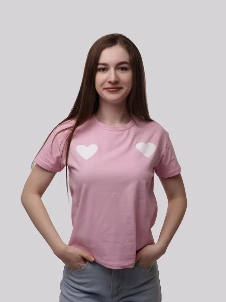 Футболка Lumo розовая