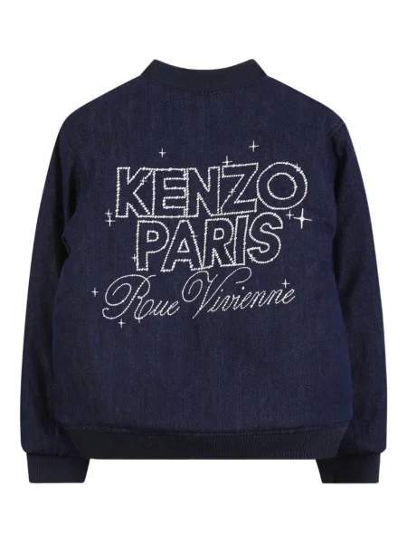 Kurtka jeansowa dziecięca Kenzo niebieska