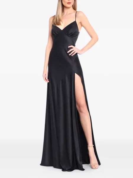 Rochie Roserry cu crăpătură de costum negru