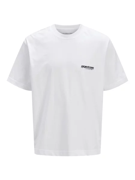 JACK & JONES Tricou JCOUnion negru alb