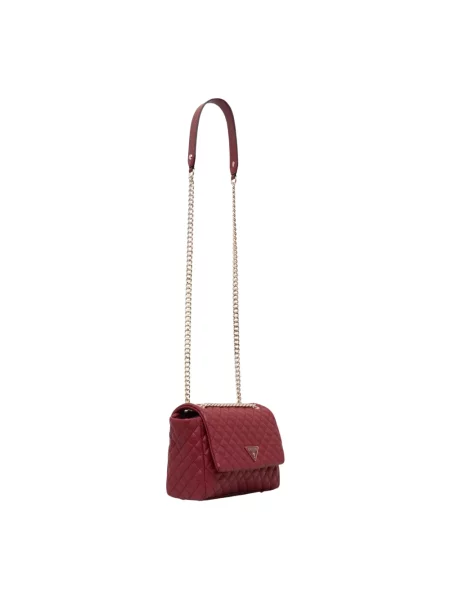 Torebka crossbody Guess skórzana czerwona