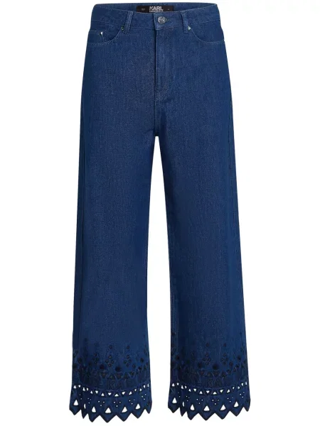 Decupat blugi Karl Lagerfeld Jeans albastru