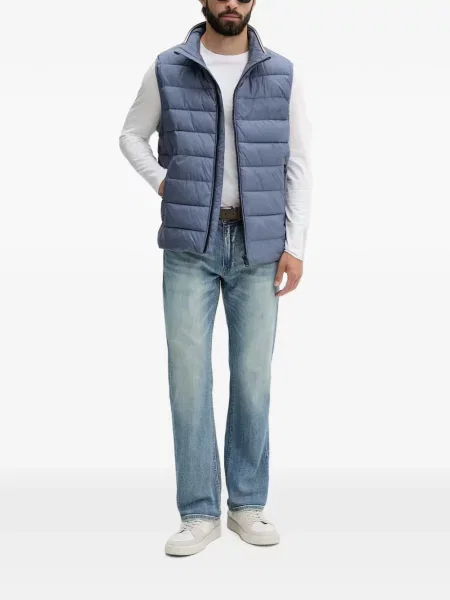 Blugi Guess cu autograf albastru