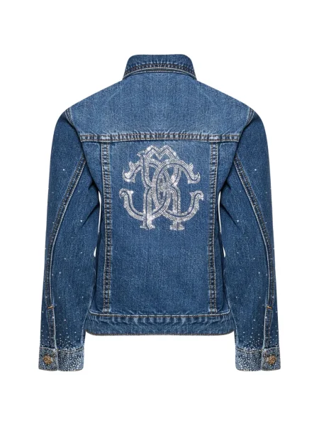 Geacă de blugi copii Roberto Cavalli albastru